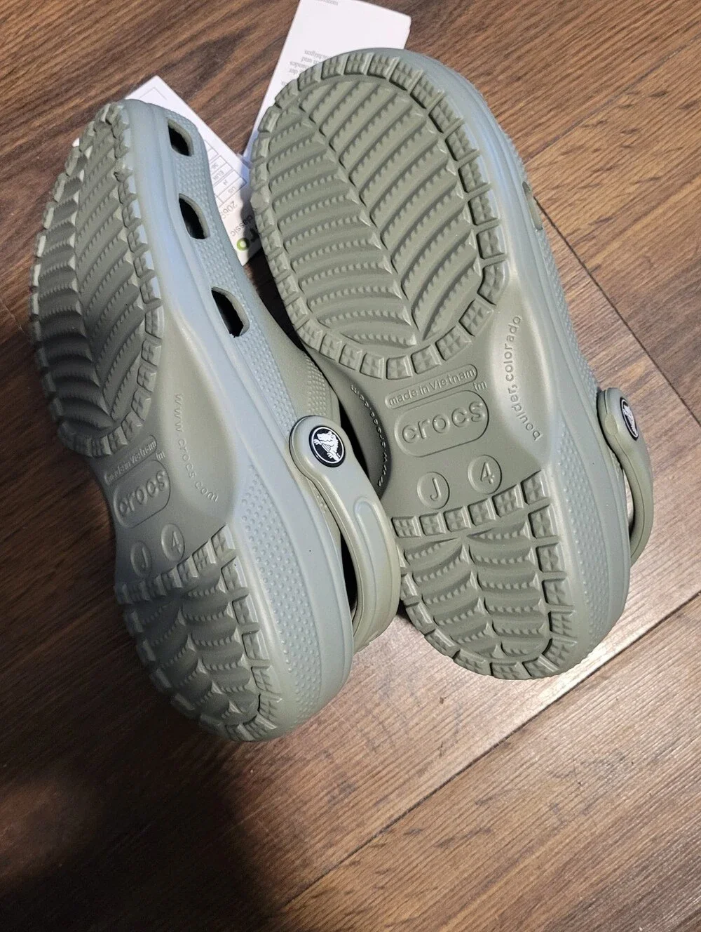 NWT CROCS Kids Classic Clog in Sage Green